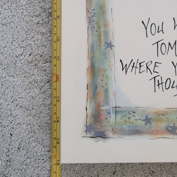 RHONDA KULLBERG Signed Hand Painted Inspirational Quotes Wall Art-Set of 3 - Picture 12 of 14